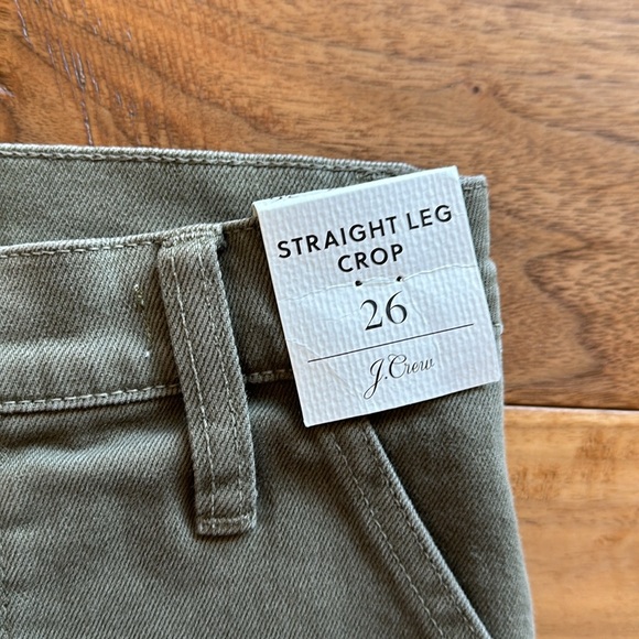 NWT J Crew Straight leg crop utility pants. - Picture 2 of 5